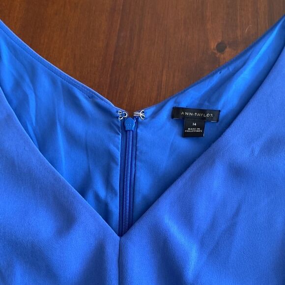 Ann Taylor Woman’s Plus Royal Blue Cocktail Dress - Picture 2 of 3